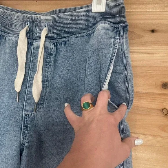 Aerie Light Wash Wide Leg 02 F 0 - Picture 4 of 6